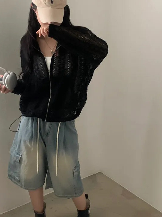 Veste zippée décontractée à ca - Korean Daily Lifestyle avis et prix