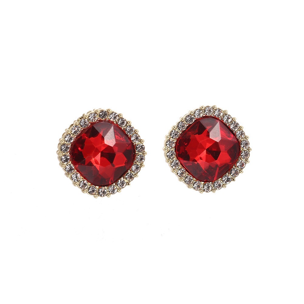 Boucles d'oreilles carrées en  - Korean Luxury Lifestyle avis et prix